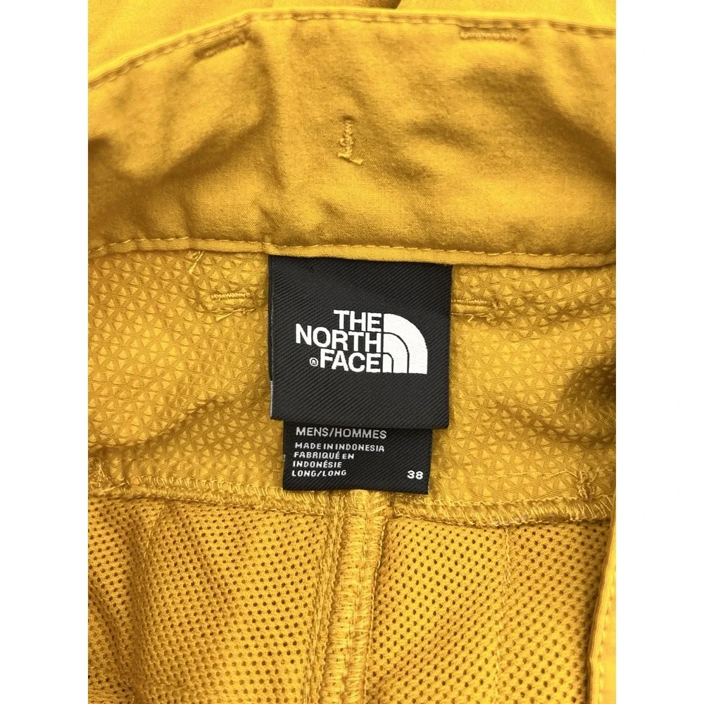 The North Face Shorts Men 38 Yellow Rolling Sun Flashdry Pockets Hiking NF0A3T2Q